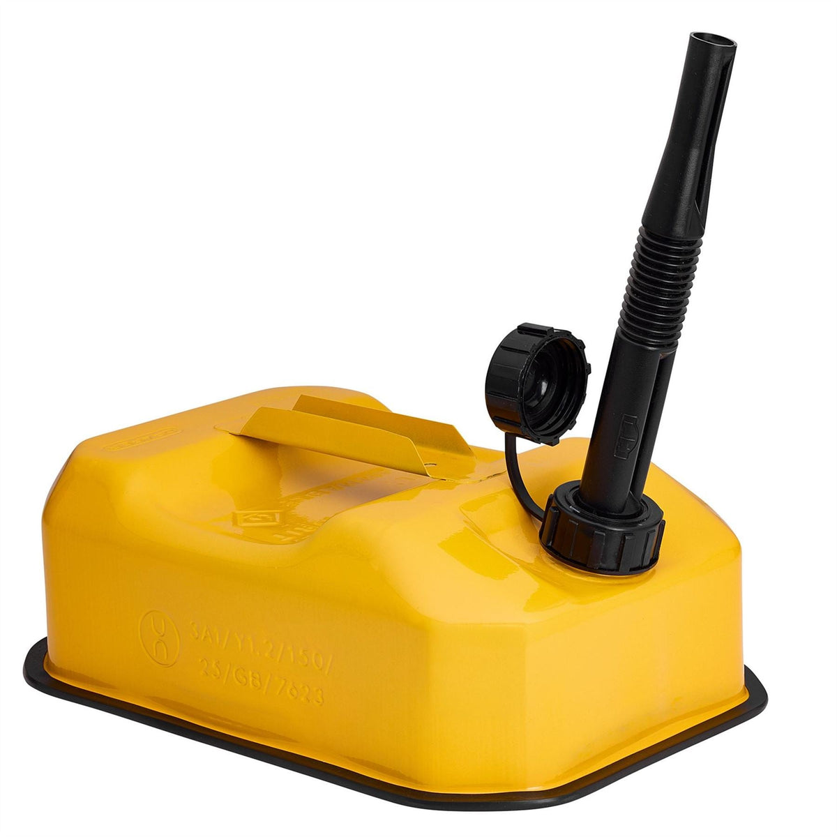 Draper Explosafe Flat Steel Fuel Can 5L Yellow 31793  White Rose Tools