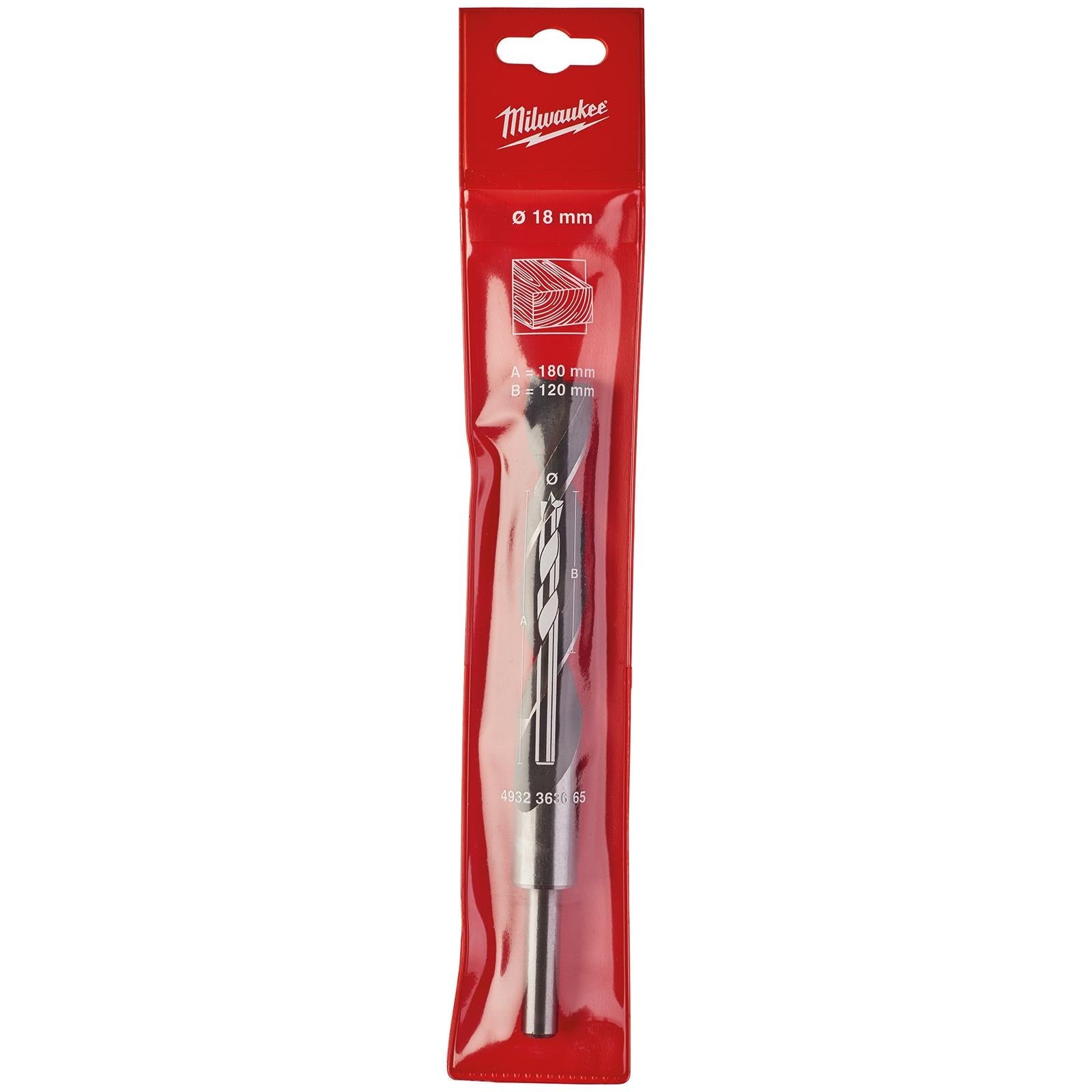 Milwaukee Lip and Spur Brad Point Wood Drill Bits 
