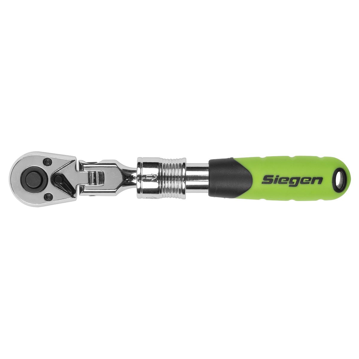 Siegen by Sealey Siegen Extendable Flexi-Head Ratchet Wrench 1/4"Sq Drive  White Rose Tools