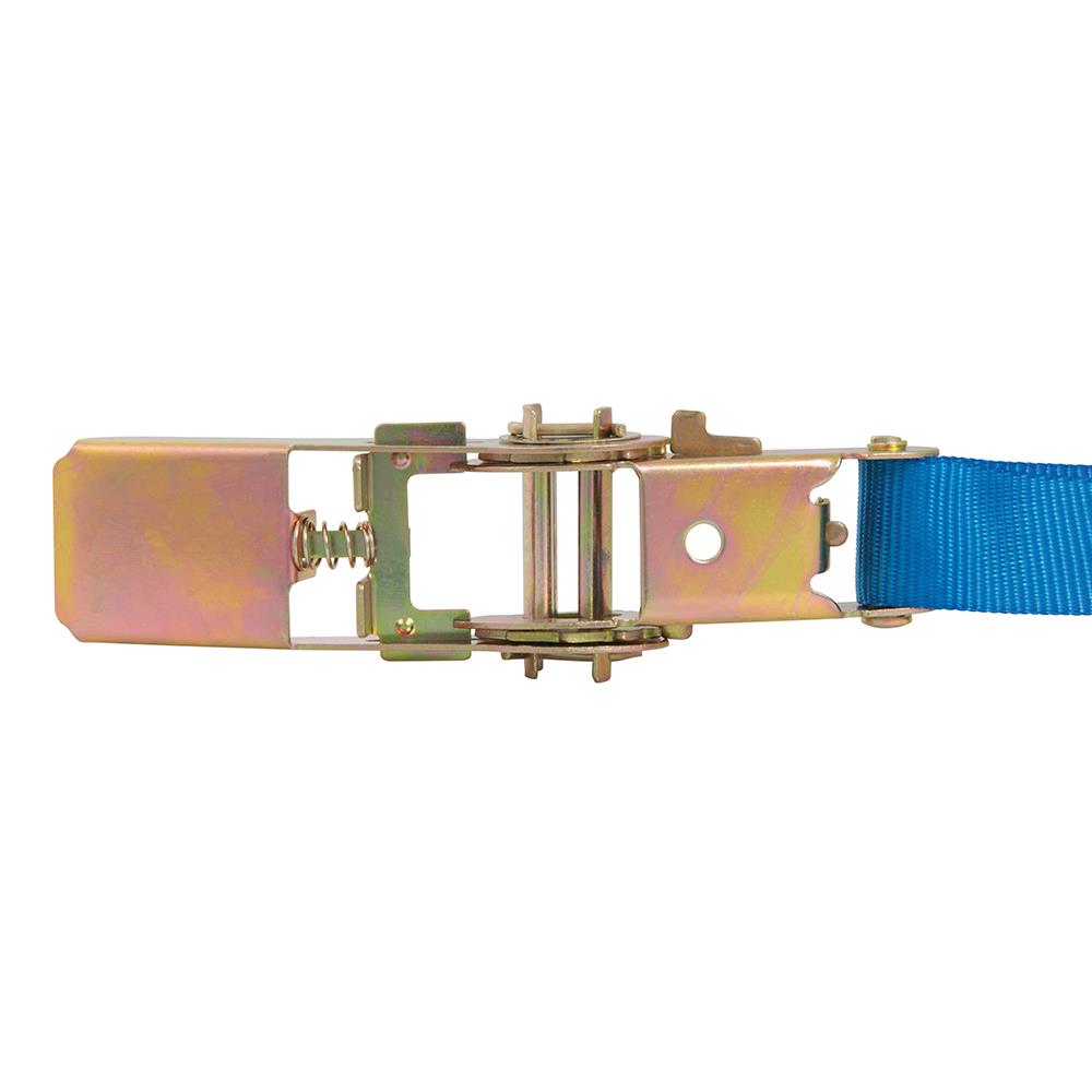 Silverline Ratchet Tie Down Strap S-Hook 4.5m x 25mm - Rated 250kg Capacity 500kg MS21S