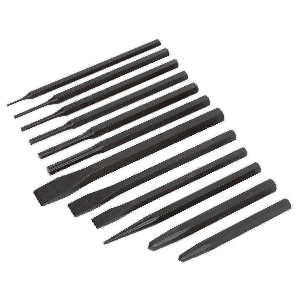 Siegen by Sealey Punch & Chisel Set 12pc 