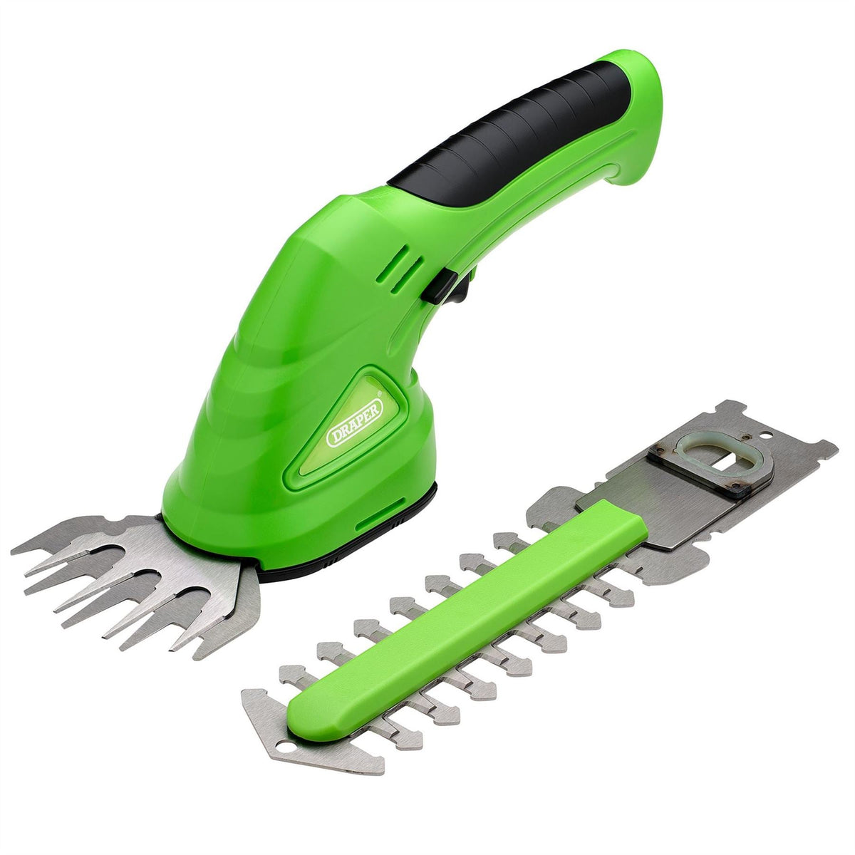 Draper 7.2V Cordless Grass and Hedge Shear Kit (4 Piece) 22403  White Rose Tools