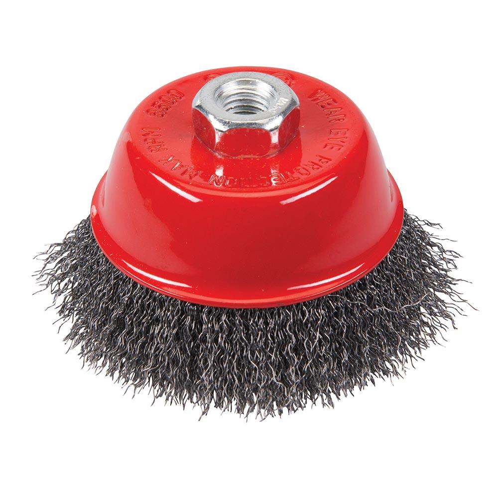 Silverline Steel Crimp Cup 65mm or 100mm