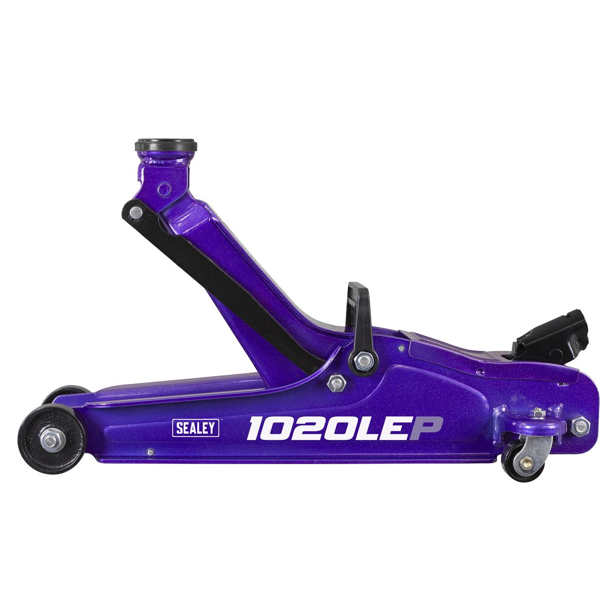 Sealey Low Profile Short Chassis Trolley Jack 2 Tonne - Purple  White Rose Tools