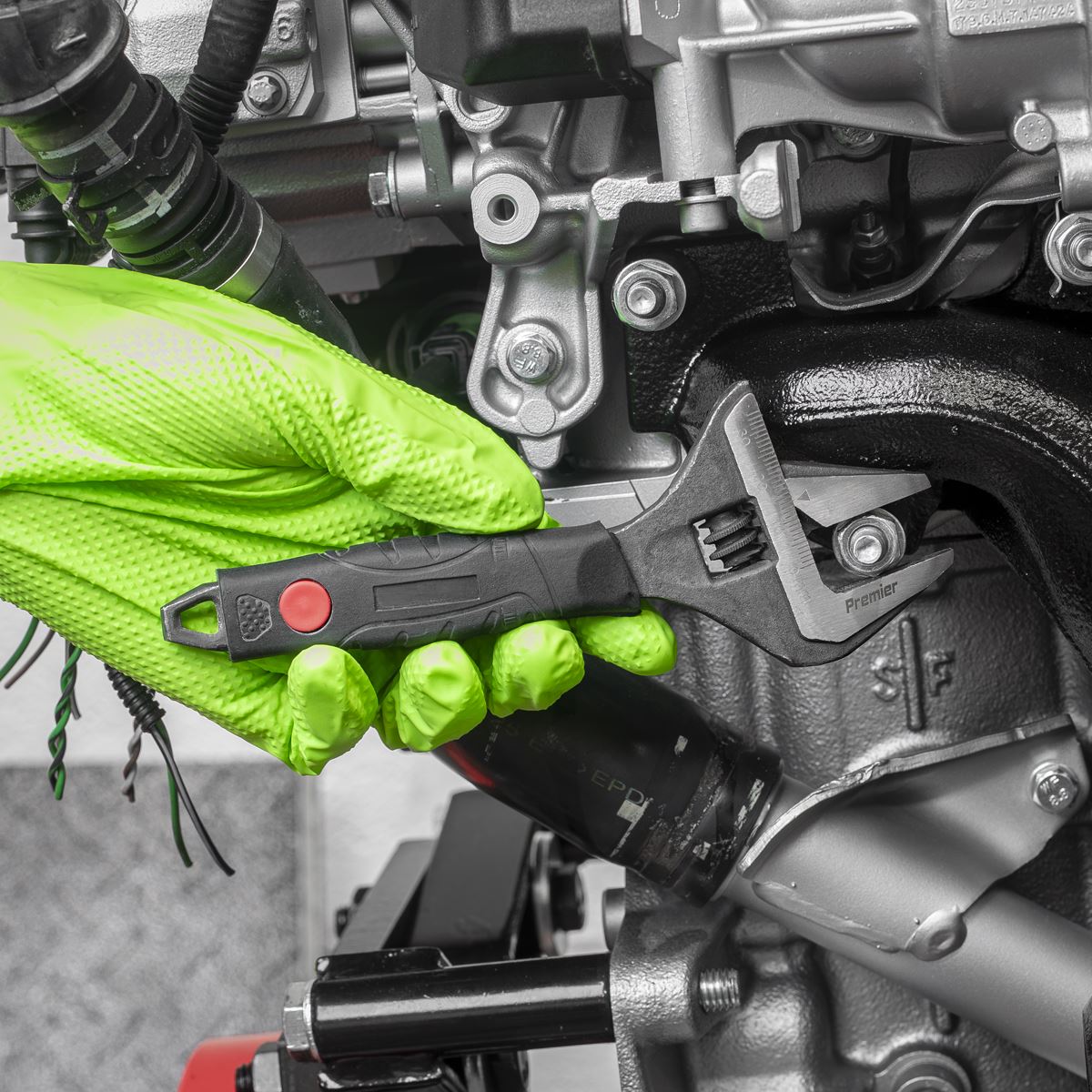 Sealey Premier Adjustable Wide Jaw Wrench 150mm  White Rose Tools