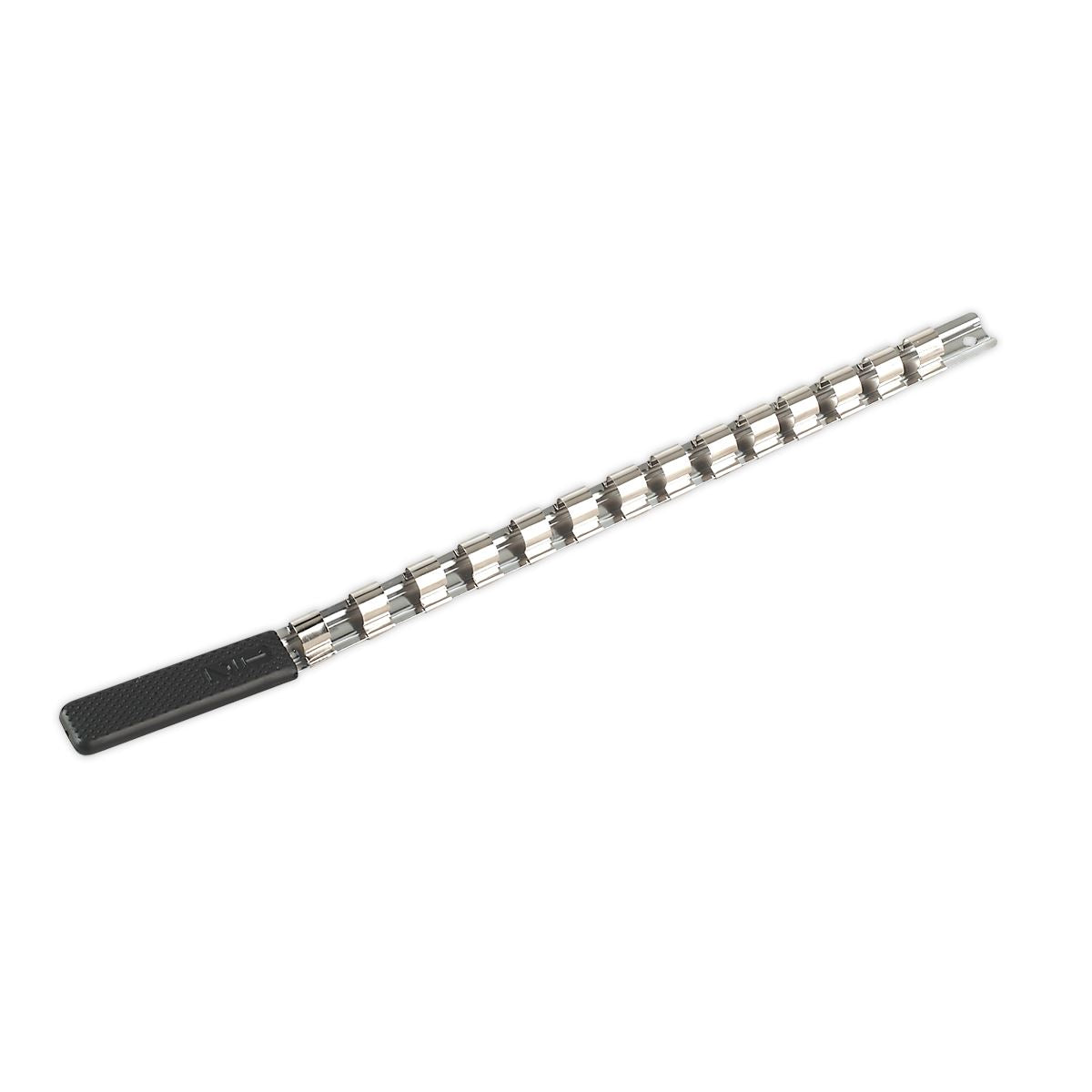Sealey Premier Socket Retaining Rail with 14 Clips 1/2"Sq Drive 