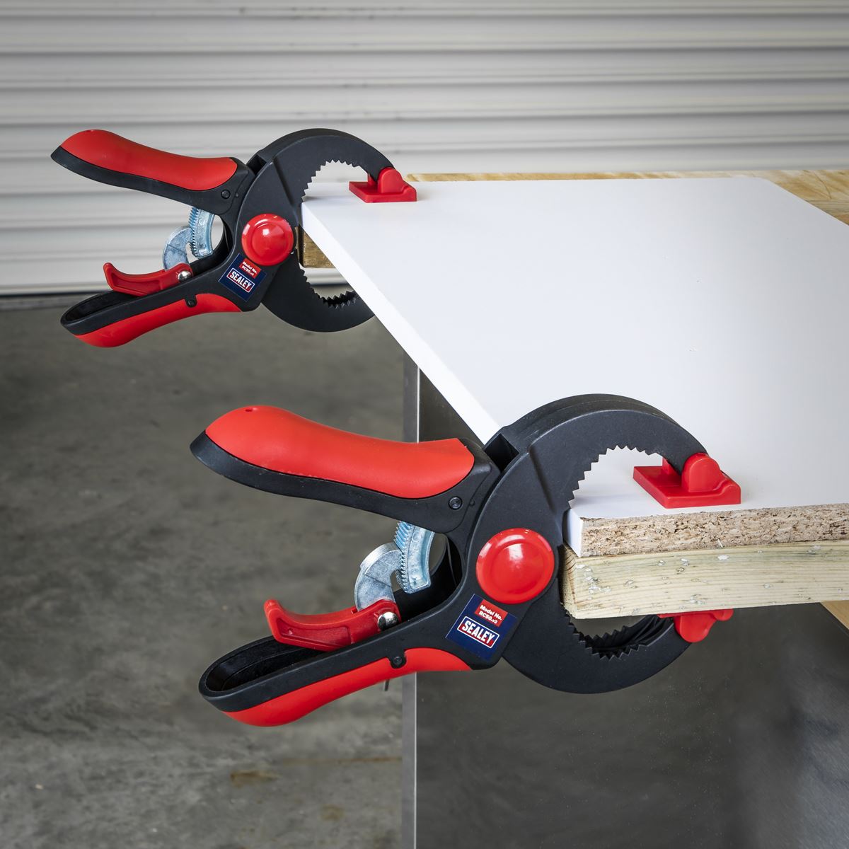 Sealey Ratchet Clamp 45mm 4pc Set 
