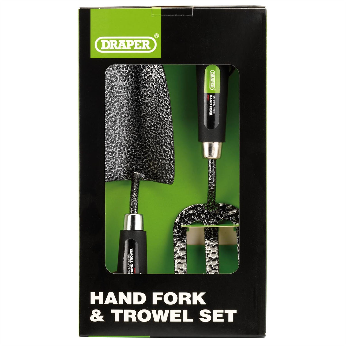 Draper Carbon Steel Heavy Duty Hand Fork and Trowel Set (2 Piece) 65960  White Rose Tools