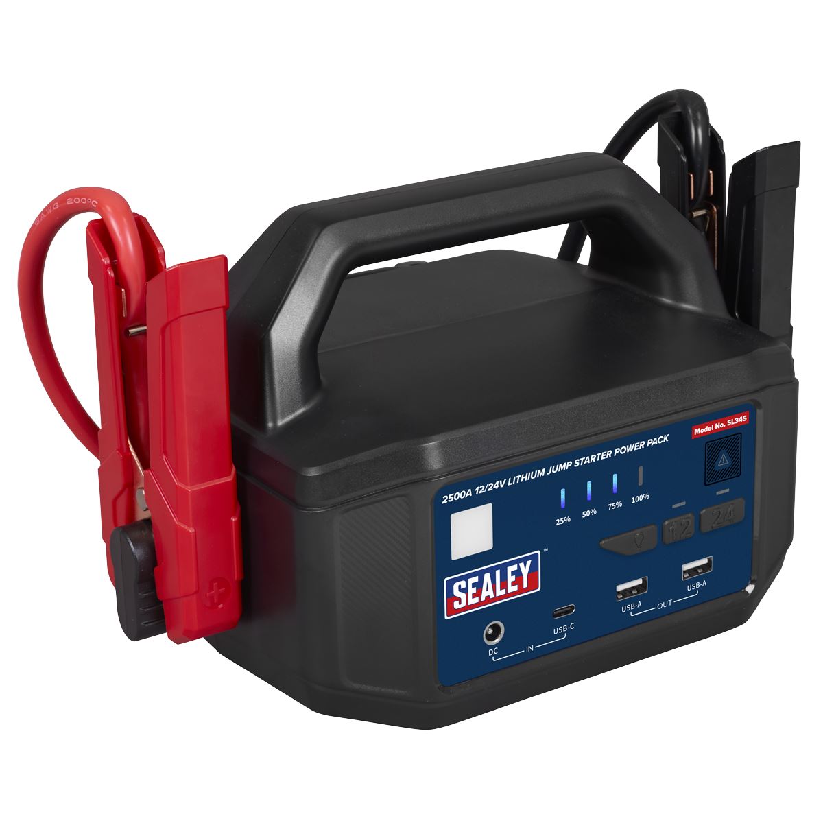 Sealey 2500A 12/24V Lithium Jump Starter Power Pack