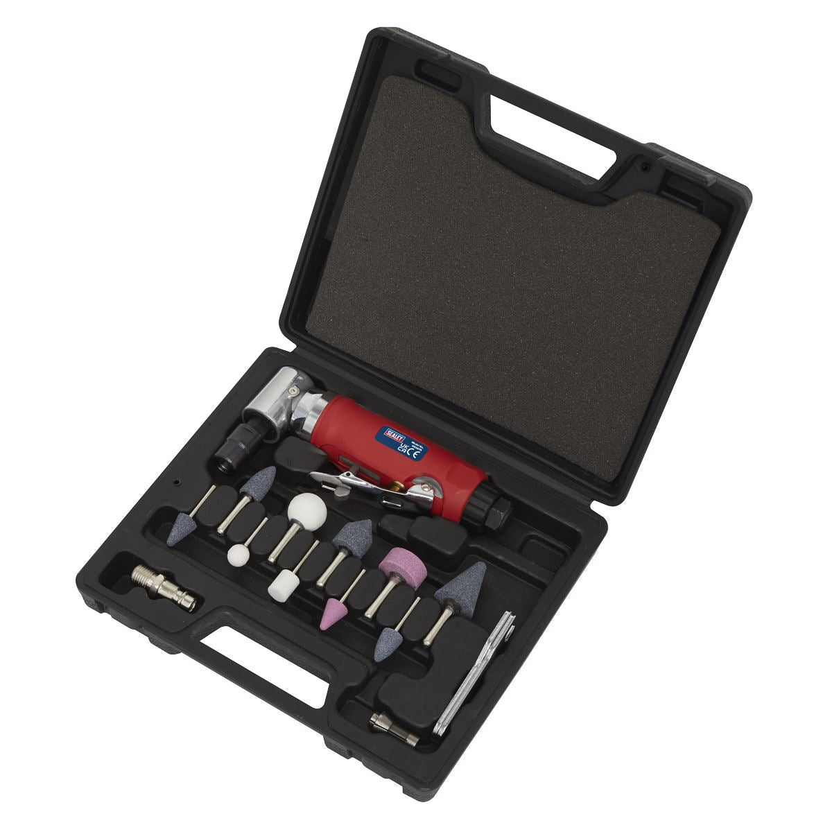 Sealey Generation Air Die Grinder 90° Angle Kit 15pc 