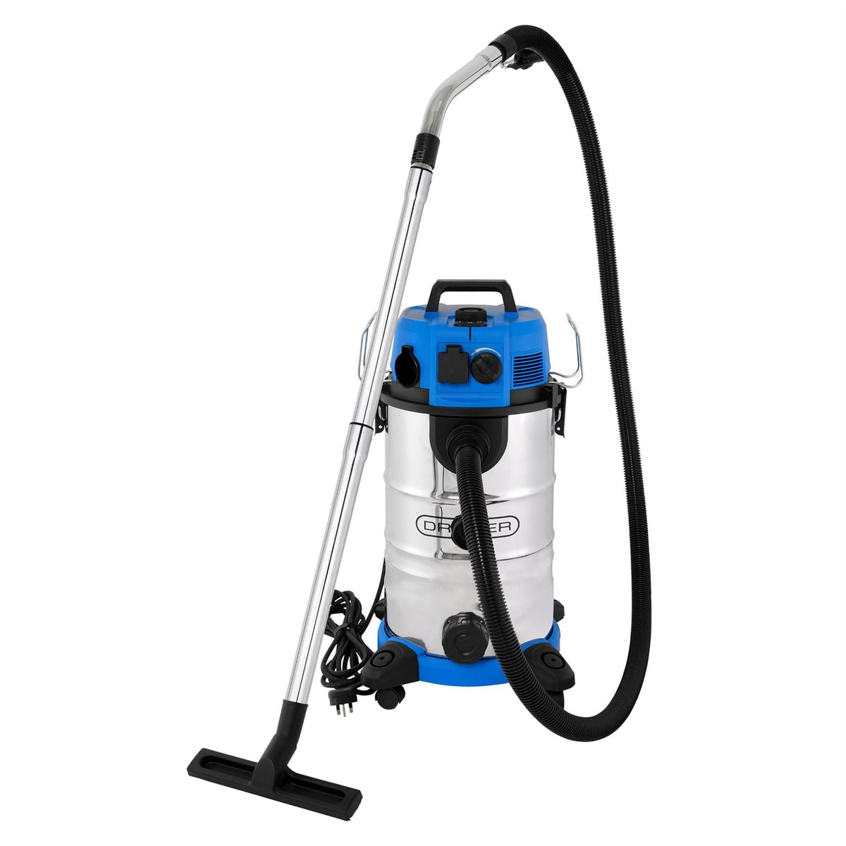 Draper 230V M-Class Dust Extractor Wet and Dry Vacuum Cleaner with Power Take-Off 35L 1500W 28230  White Rose Tools
