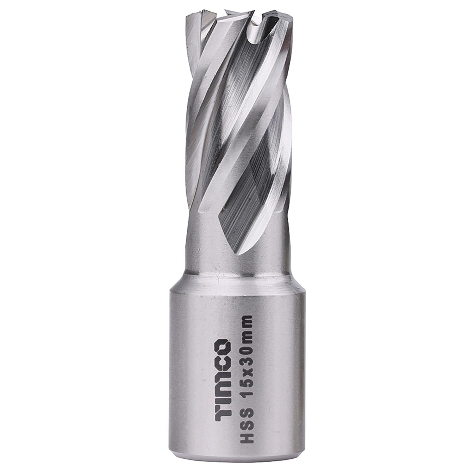 TIMCO Broaching Cutters M2 HSS Steel Mag Drill Bit and Replacement Pilot Pins - Choose Size