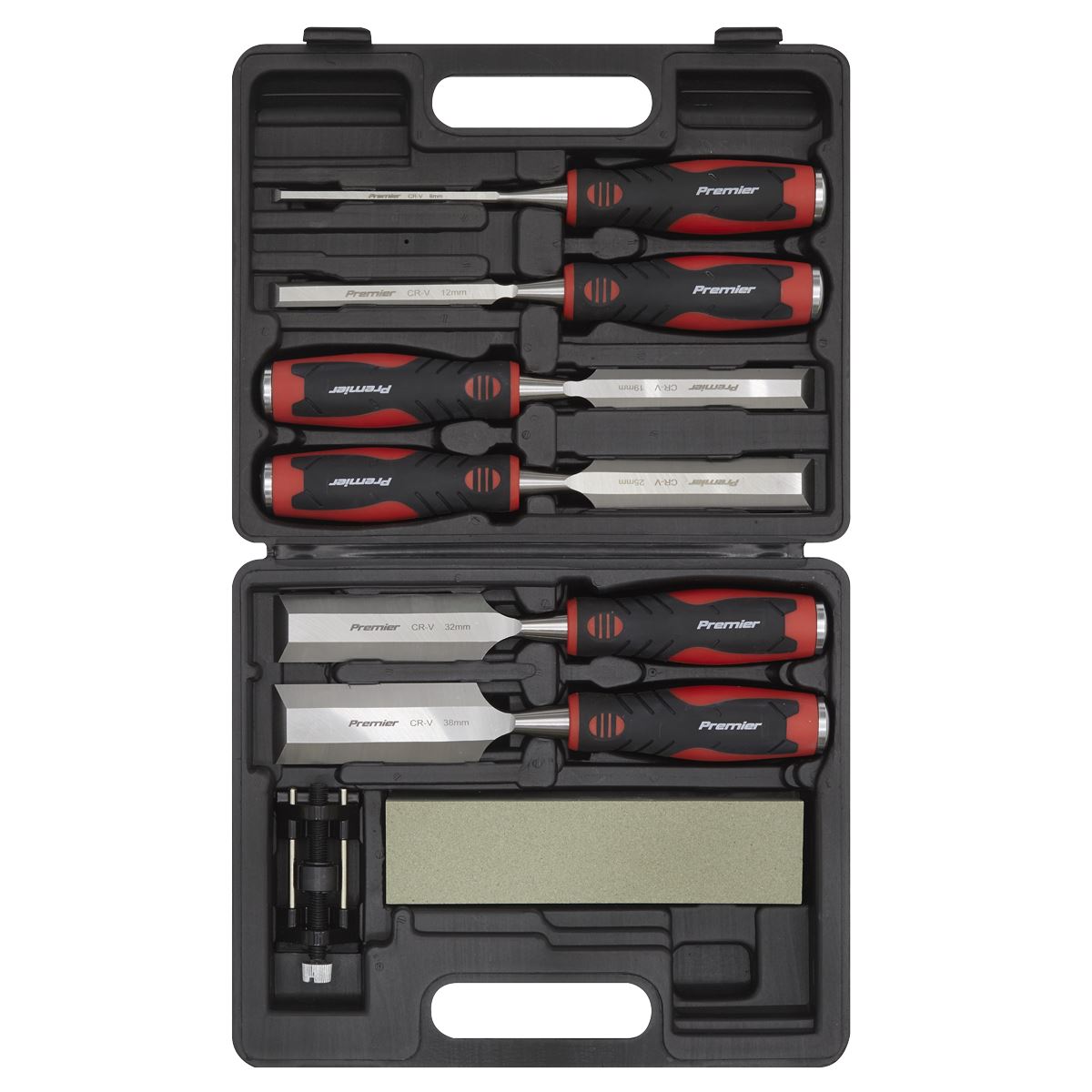 Sealey Premier Hammer-Thru Wood Chisel 8pc Set 