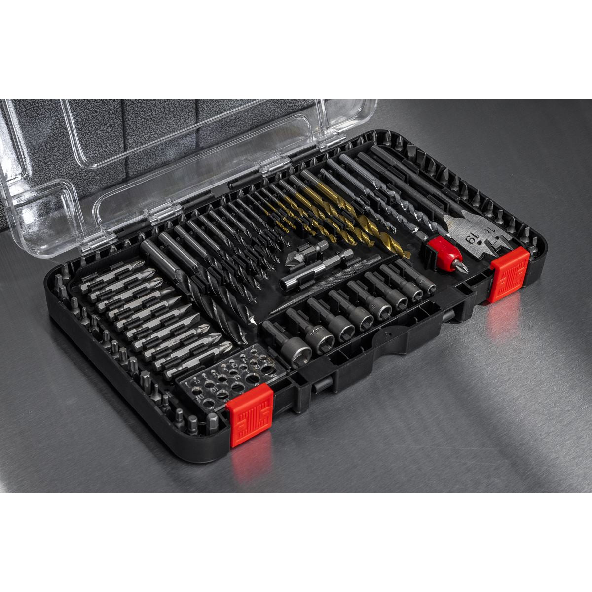 Sealey Drill & Bit Accessory Set 104pc  White Rose Tools