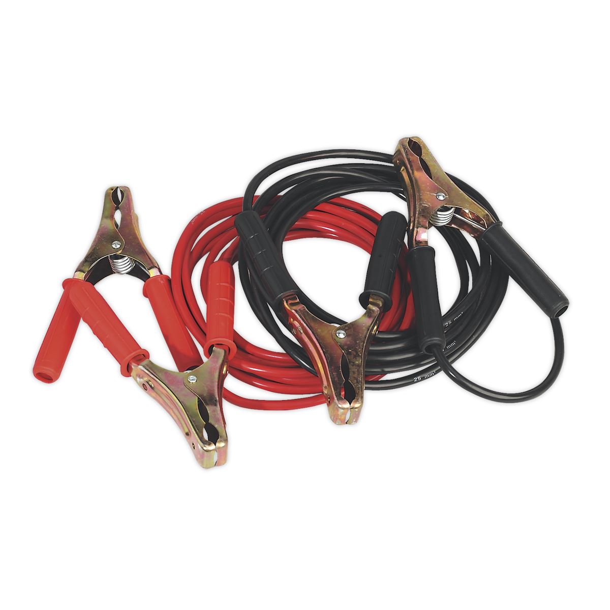 Sealey Booster Cables Heavy-Duty - 25mm² x 5m Copper 600A - White Rose Tools