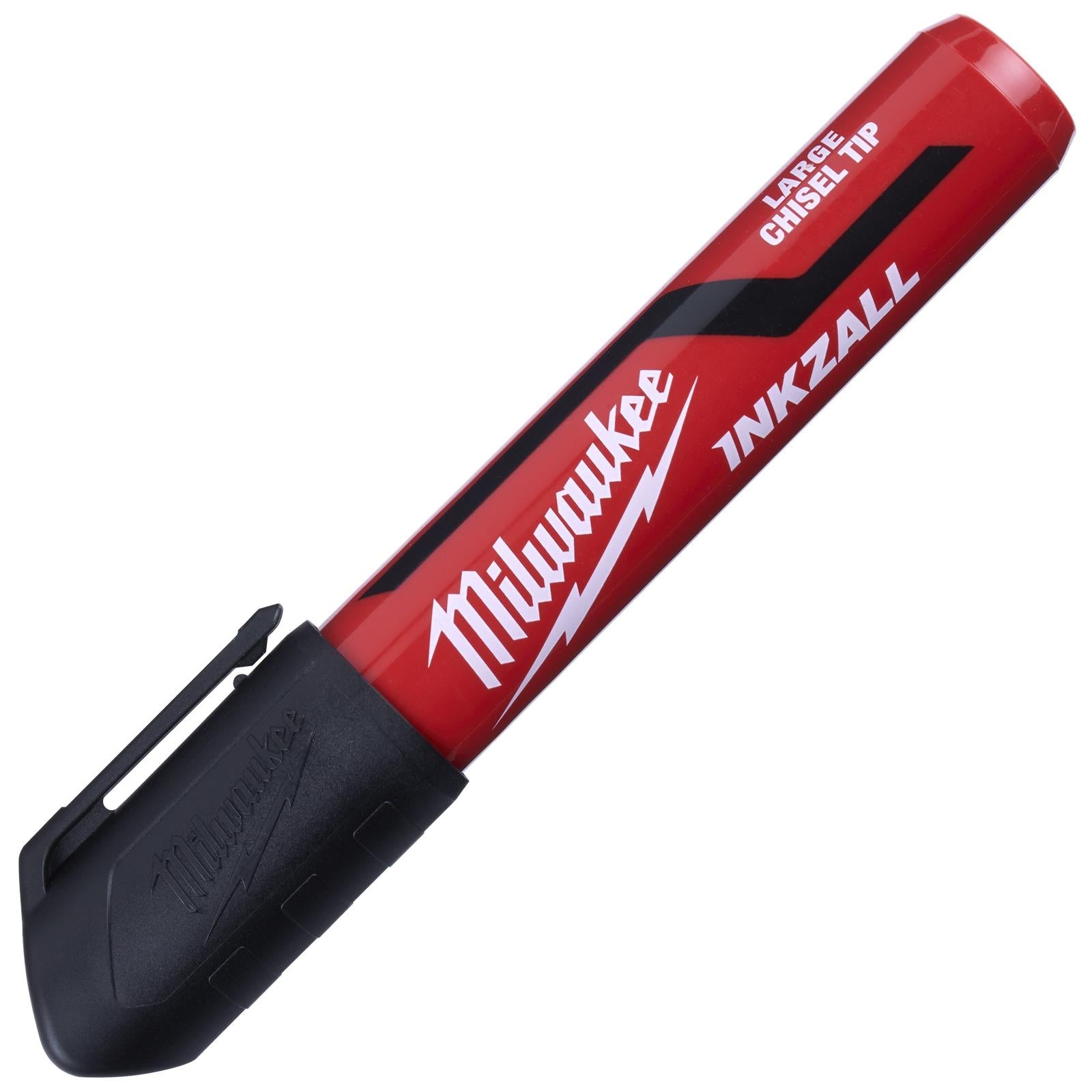 Milwaukee INKZALL Chisel Tip Marker Pen 3 Piece Black 