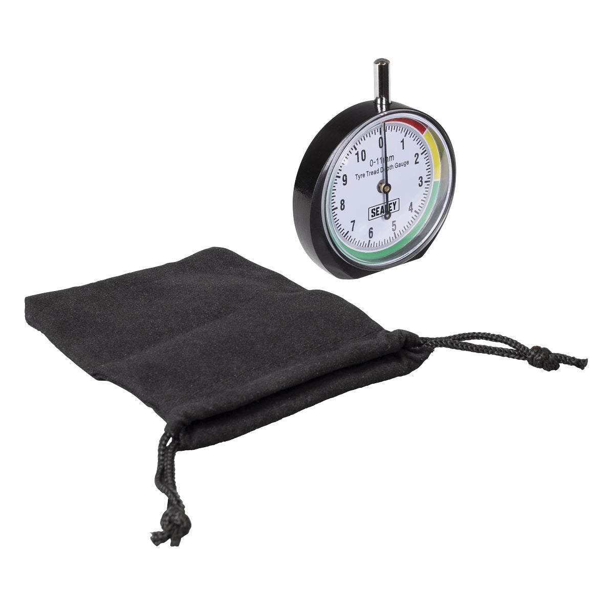 Sealey Pocket Type Tyre Tread Depth Dial Gauge  White Rose Tools