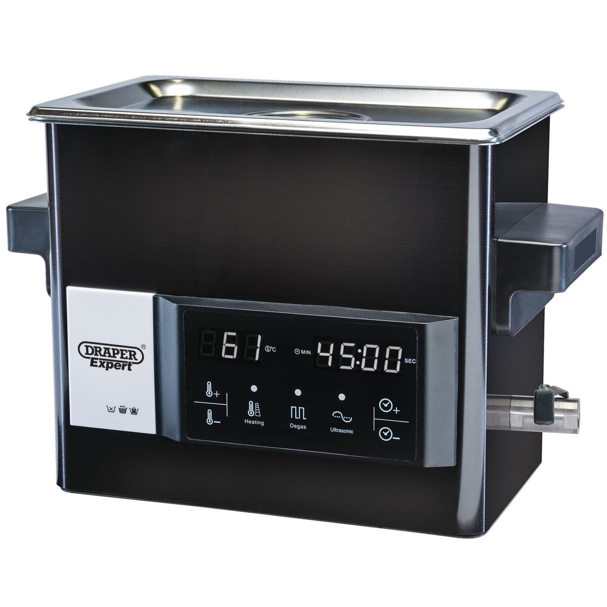 Draper Expert Ultrasonic Cleaning Tank 27L 92639  White Rose Tools