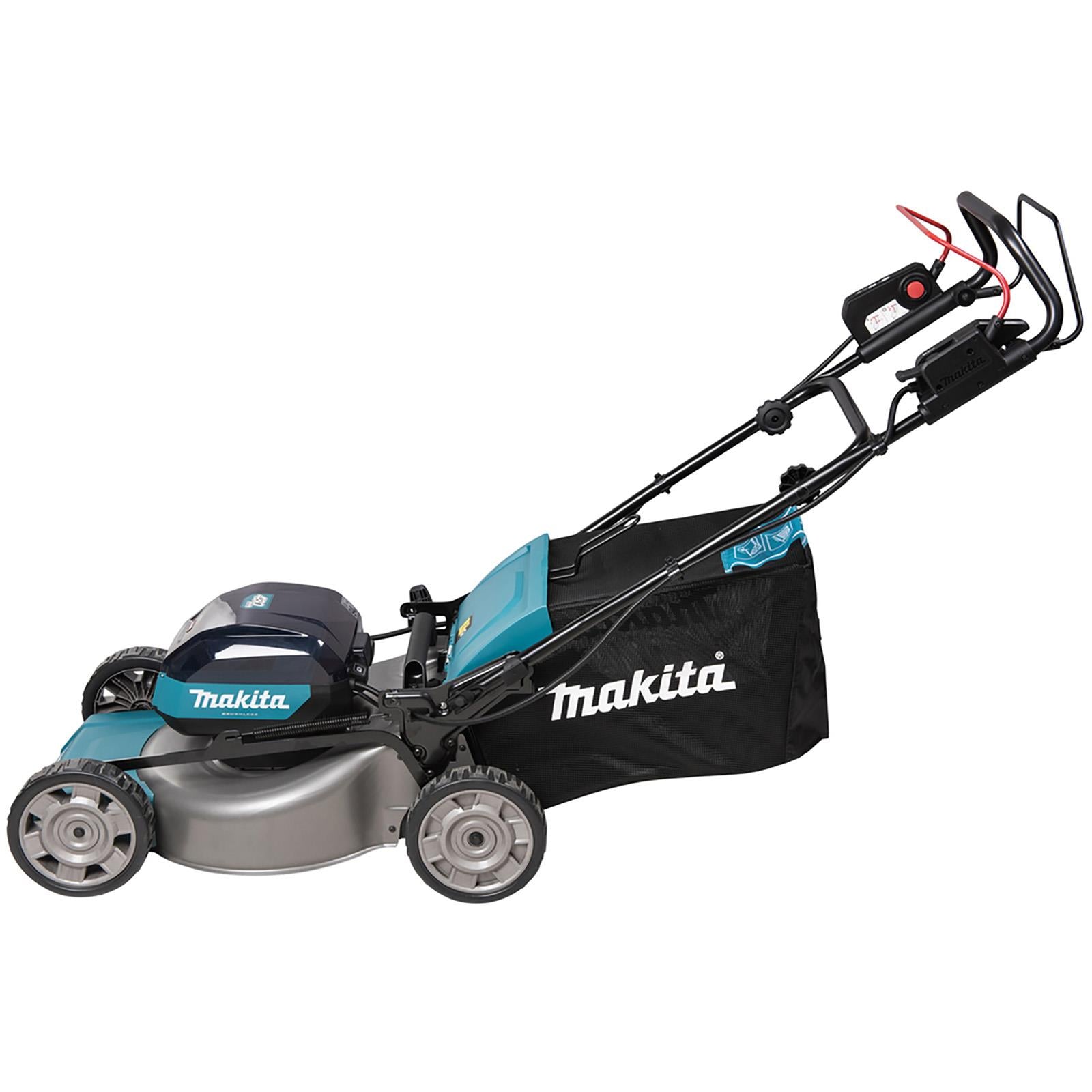 Makita 48cm Lawn Mower 40V Max XGT Li-ion Cordless Garden Grass Outdoor 2 x 5Ah Battery and Dual Fast Charger LM001GT204