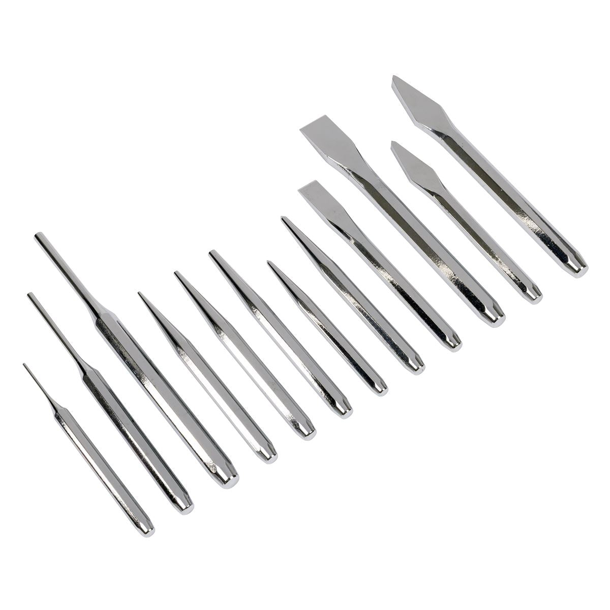 Sealey Premier Punch & Chisel Set 12pc