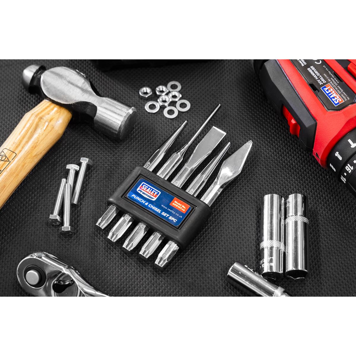 Sealey Premier Punch & Chisel Set 5pc