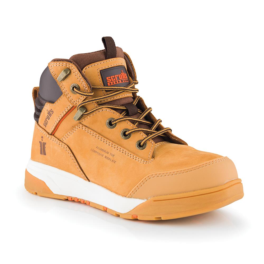 Scruffs Women's Switchback Safety Boots Tan - Choose Size  White Rose Tools