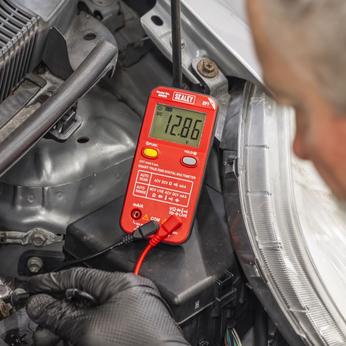 Sealey 13-Function Professional Smart Auto-Scanning Digital Multimeter  White Rose Tools