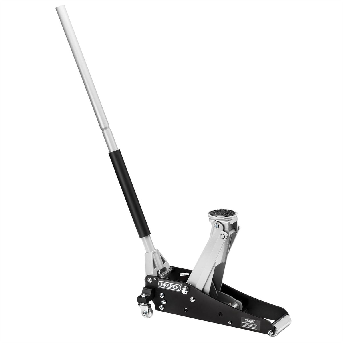 Draper Aluminium and Steel Racing Trolley Jack 1.5 Tonne 13624  White Rose Tools