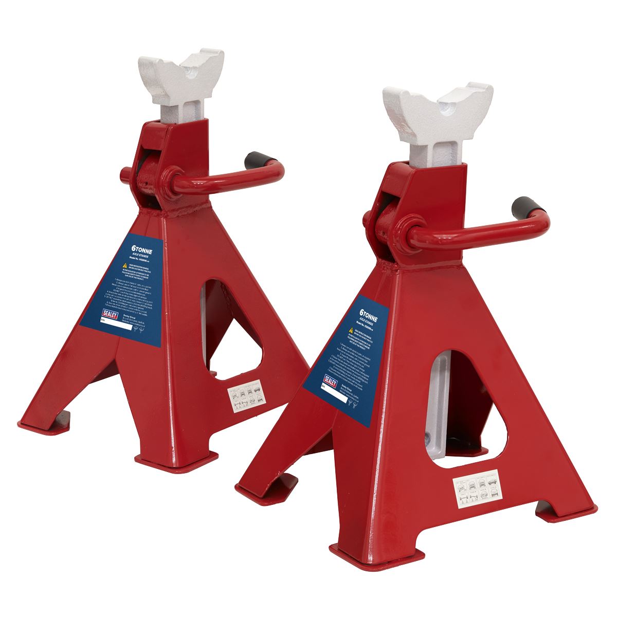 Sealey Ratchet Type Axle Stands (Pair) 6 Tonne Capacity per Stand 