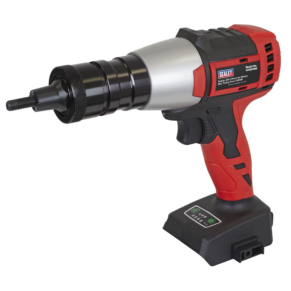 Sealey Brushless Cordless Nut Riveter 20V SV20 Series - Body Only  White Rose Tools
