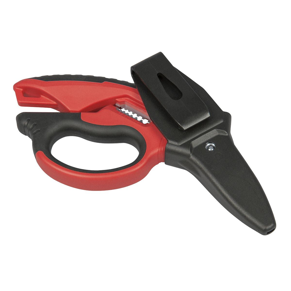 Sealey Premier Heavy-Duty Electrician's Angled Shears 200mm 3-In-1  White Rose Tools