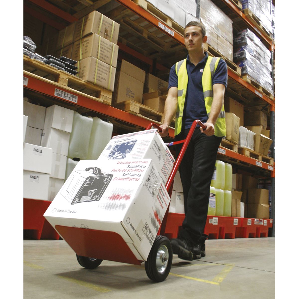 Sealey Sack Truck with Solid Tyres 150kg Capacity