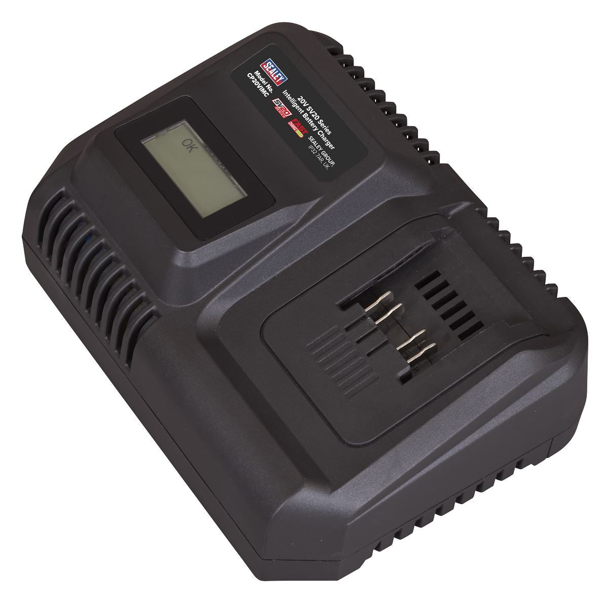 Sealey Intelligent Battery Charger 20V SV20 Series Lithium-ion  White Rose Tools
