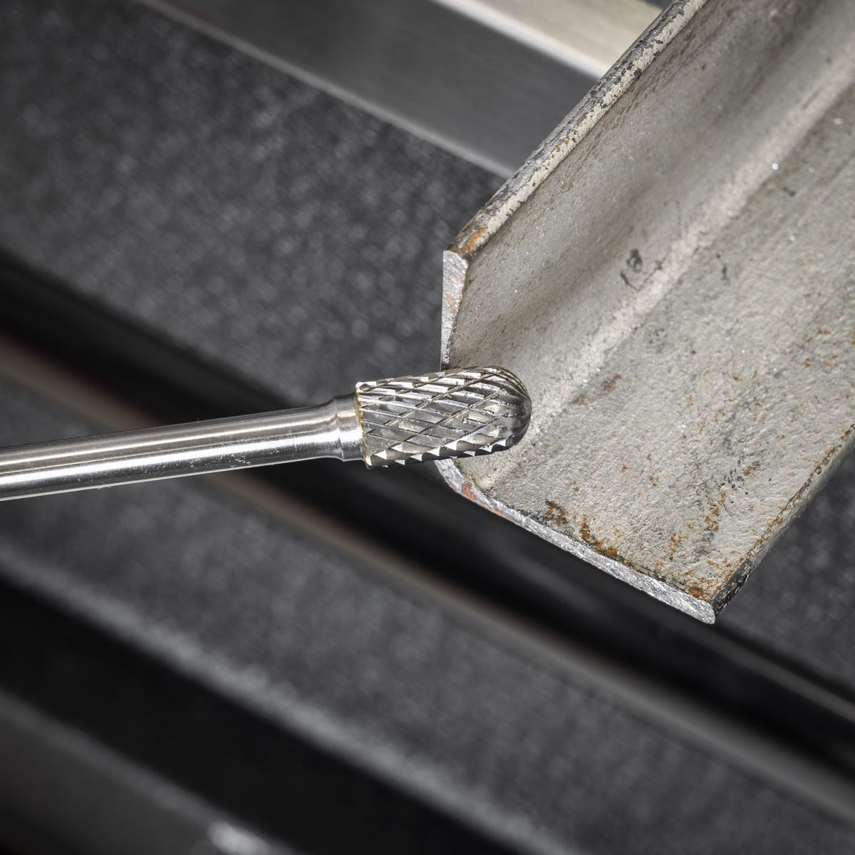 Sealey Tungsten Carbide Rotary Burr Extra-Long Cylindrical Ball Nose 10mm  White Rose Tools