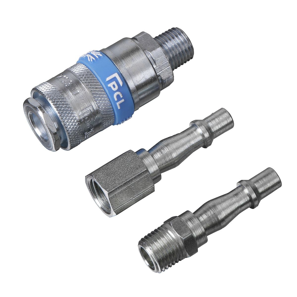 PCL Air Tool Coupling Kit 3pc 1/4"BSP