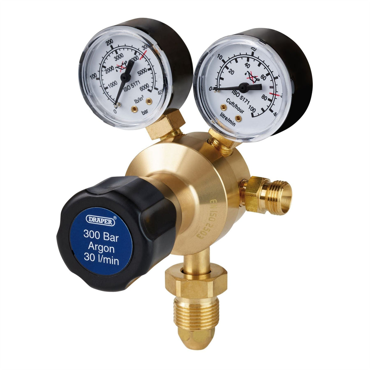 Draper Argon Regulator 300 Bar 35017  White Rose Tools