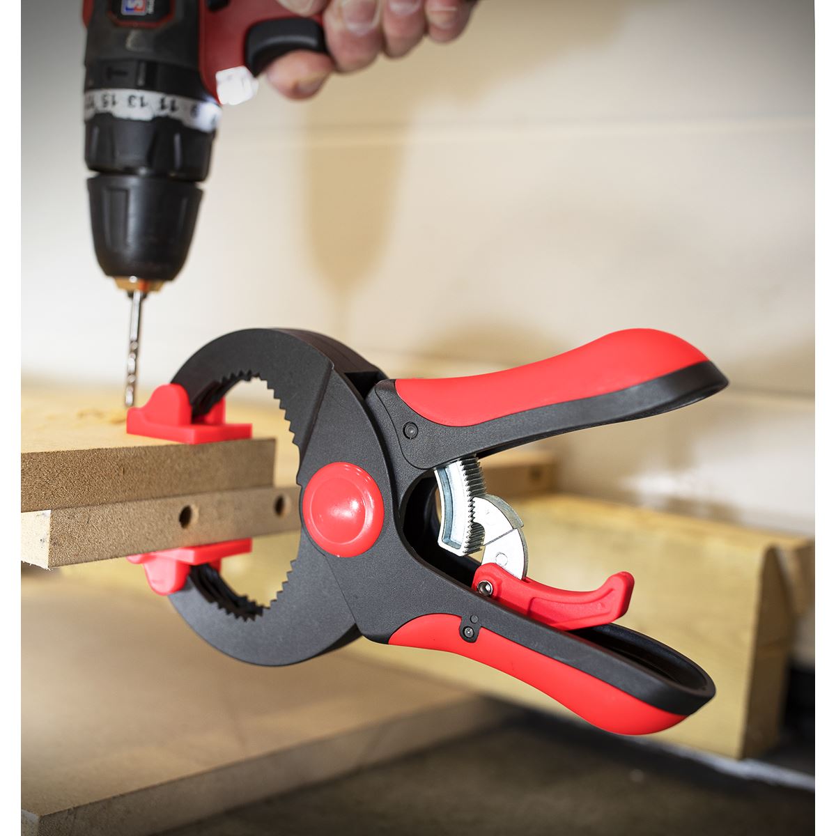 Sealey Ratchet Clamp 45mm 4pc Set 