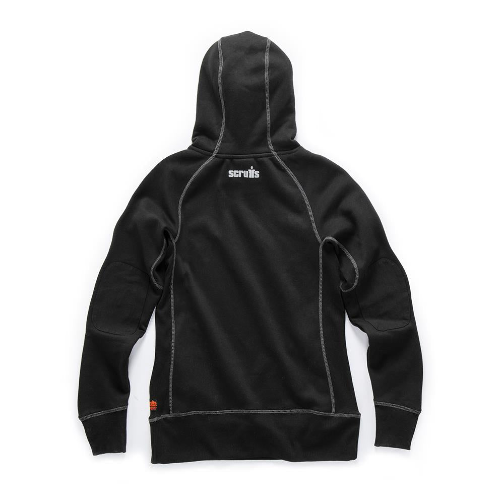 Scruffs Women's Trade Hoodie Black - Choose Size  White Rose Tools