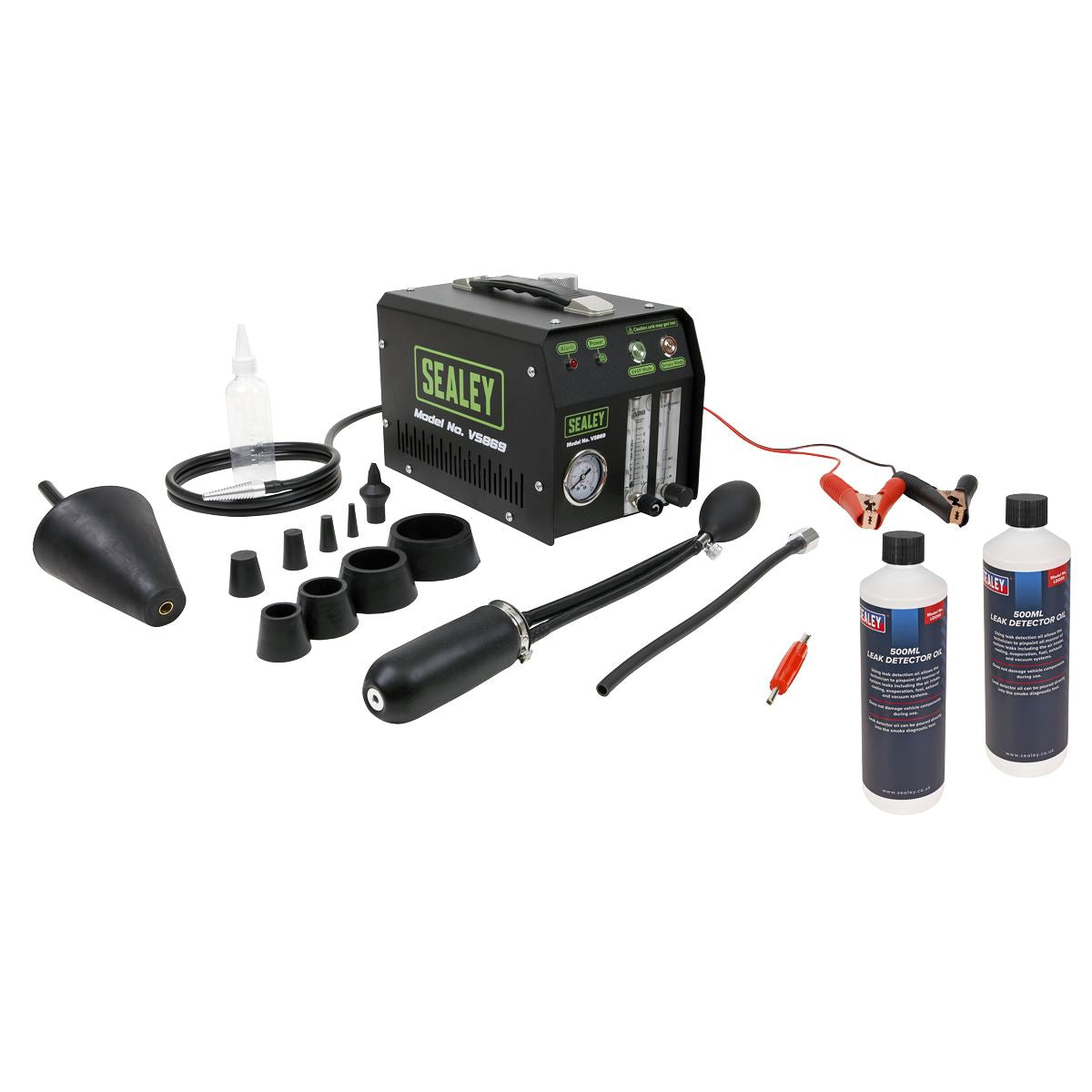 Sealey EVAP Leak Detector Smoke Diagnostic & Leak Detector Oil Kit  White Rose Tools