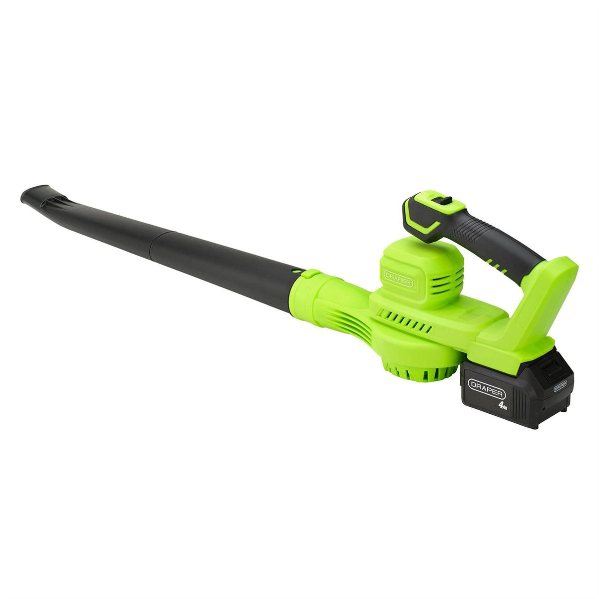 Draper 18V Leaf Blower 1 x 4.0Ah Battery 1 x Charger 31863  White Rose Tools