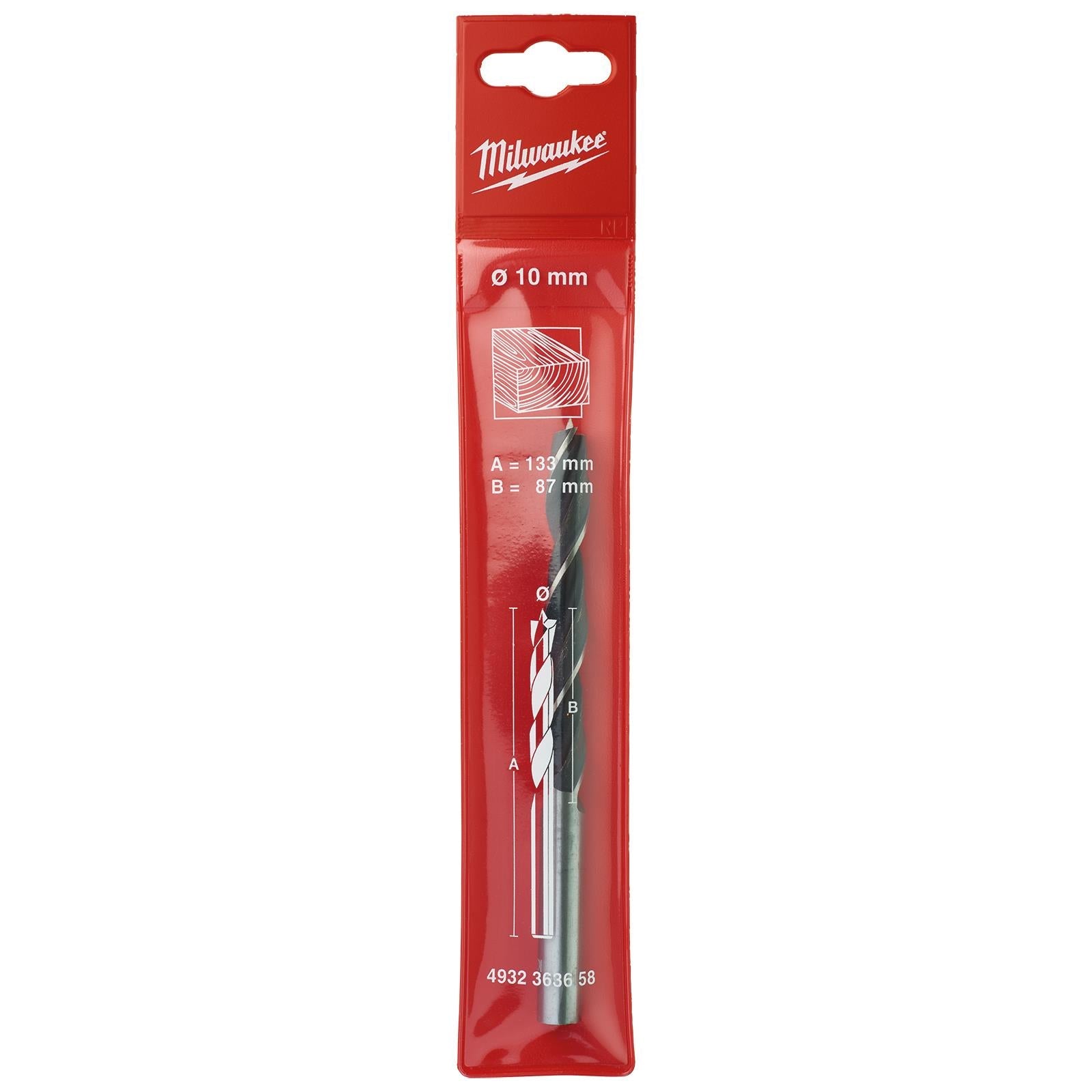 Milwaukee Lip and Spur Brad Point Wood Drill Bits 