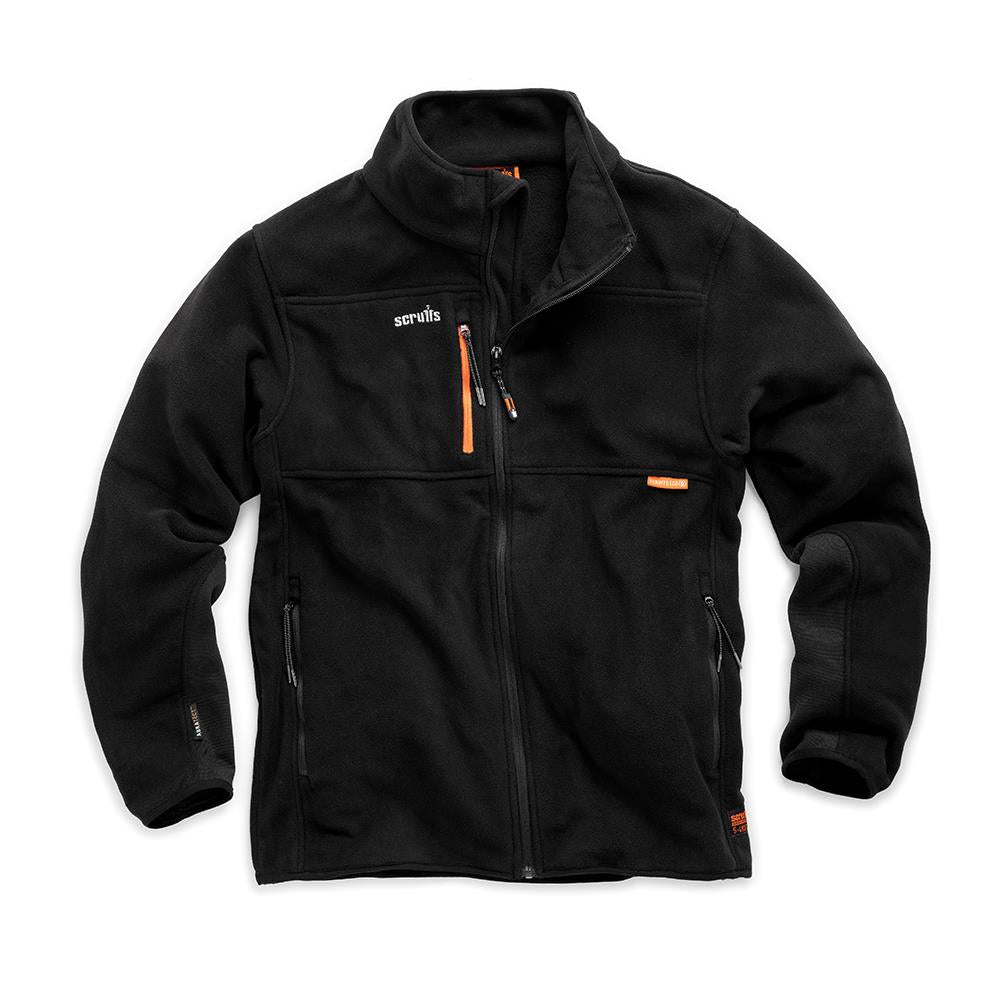 Scruffs Eco Abratect Worker Fleece Black - Choose Size