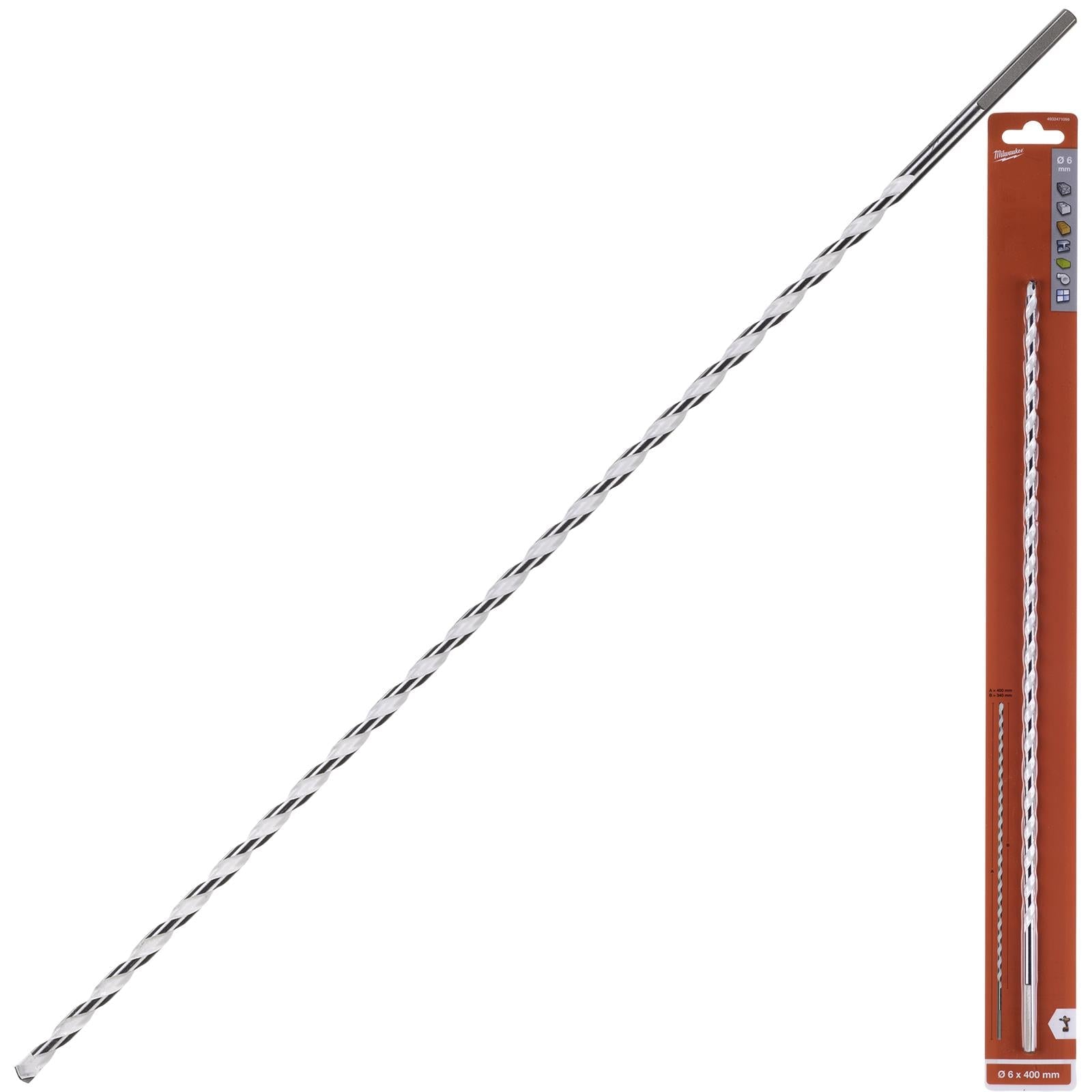 Milwaukee Multi Material Drill Bits Impact Rated TCT for Wood Metal Masonry 
