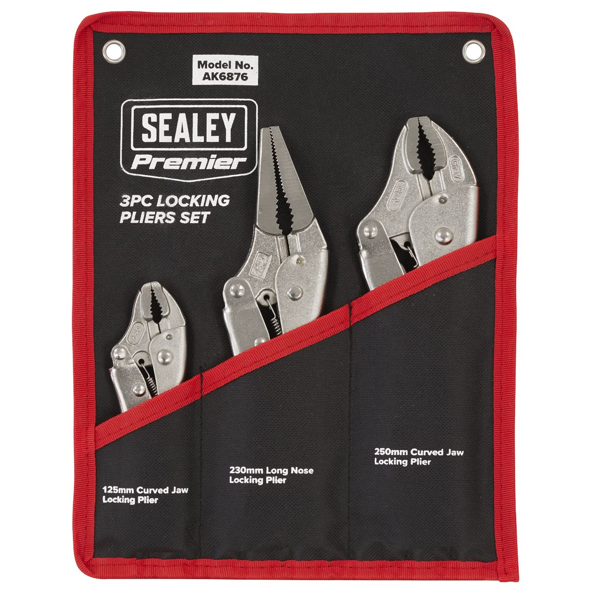 Sealey Premier Locking Pliers Set 3pc