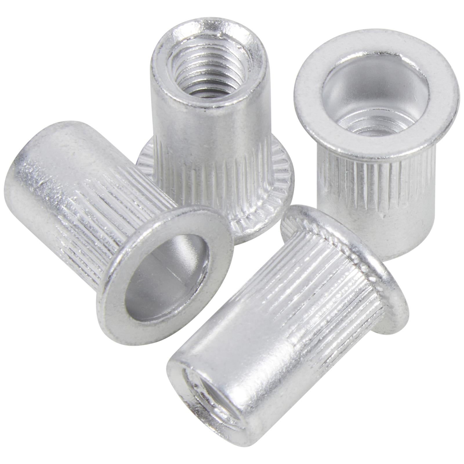 BlueSpot Aluminium Rivet Nuts M6 100 Piece Rivnuts