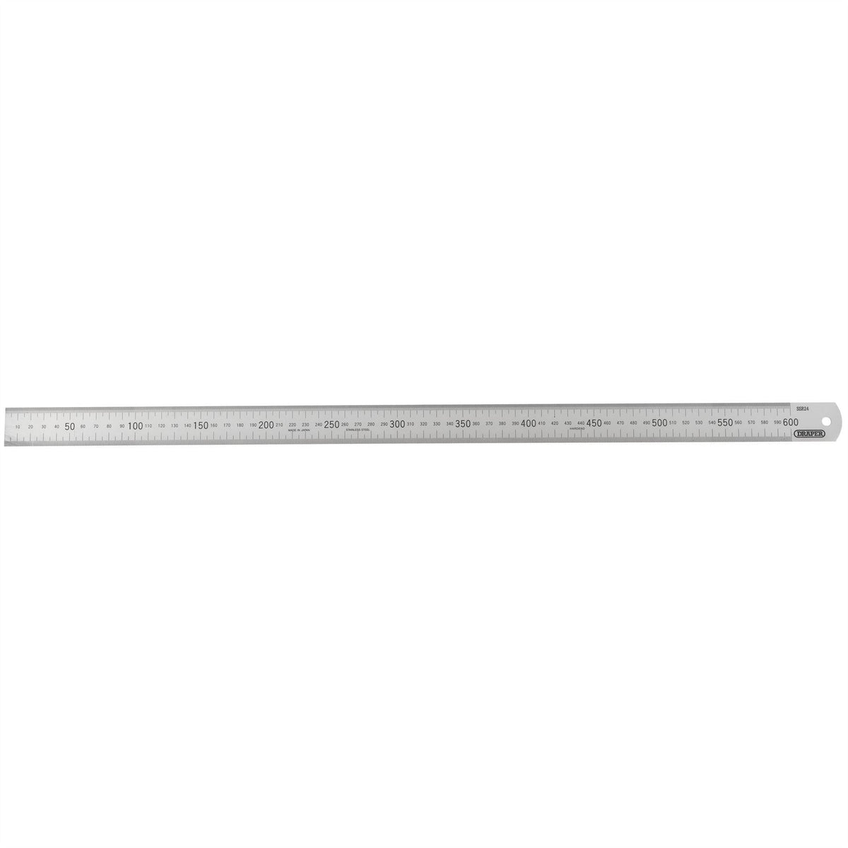 Draper Expert Stainless Steel Rule 600mm/24" 22672  White Rose Tools