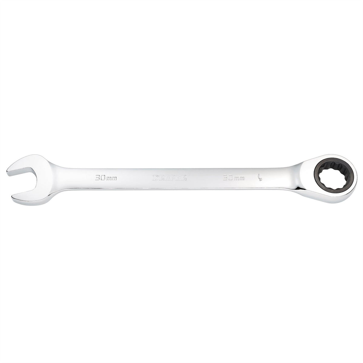 Draper Metric Ratcheting Combination Spanner 30mm 31026  White Rose Tools