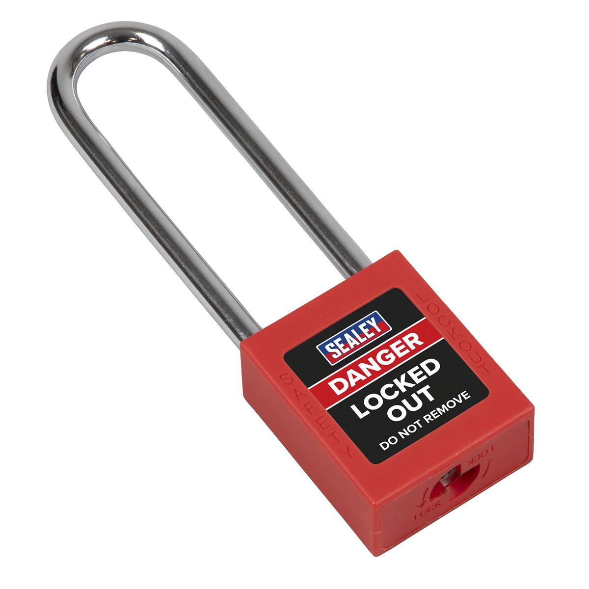 Sealey Safety Lockout Padlock - Long Shackle 