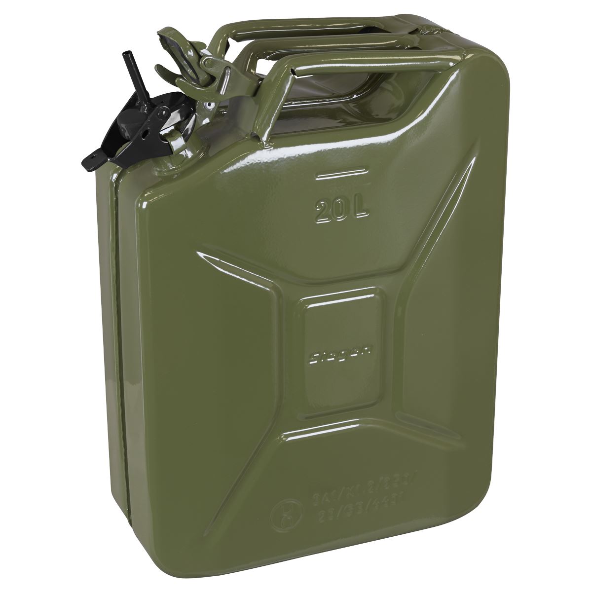 Siegen by Sealey Jerry Can - Green 20L