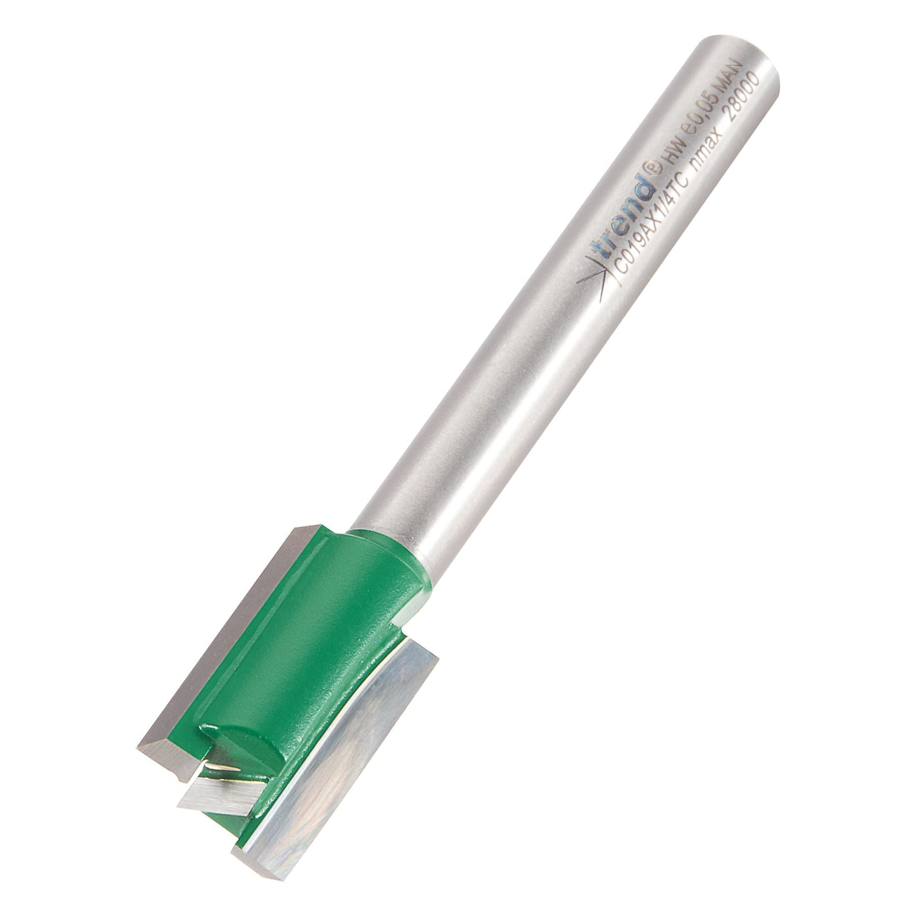 Trend Craft Pro 12mm X 19mm 1/4In Shank Router Cutter Bit For Use With Hinge Jigs C019AX1/4TC 